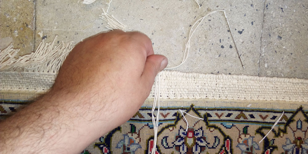خدمات ریشه دوزی فرش در مشهد