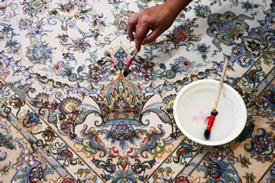 رنگ برداری تخصصی فرشهای دستباف